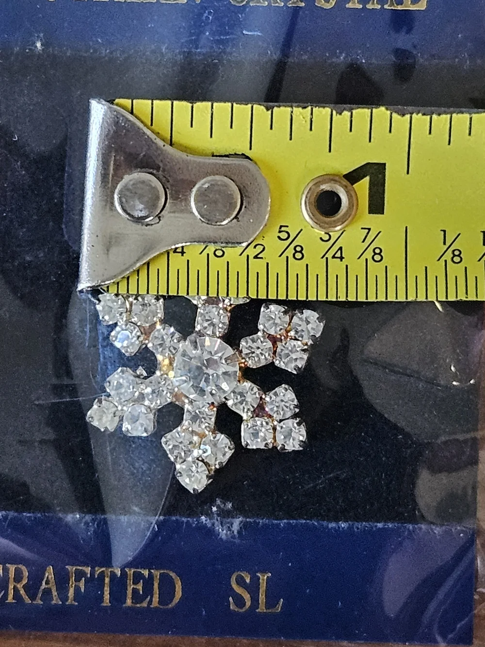 Snowflake Brooch and Earrings Set - Clear